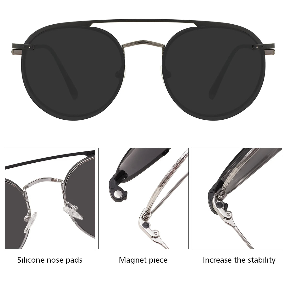 Manzari Clip-On Round